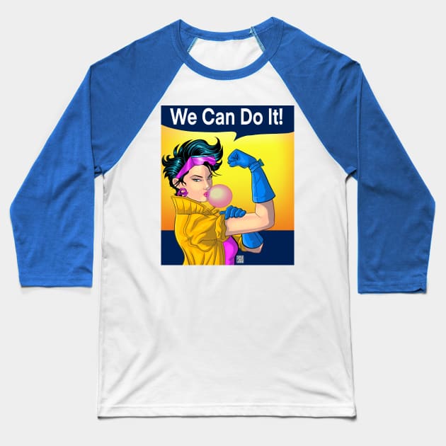 Jubilee We Can Do It Baseball T-Shirt by sergetowers80